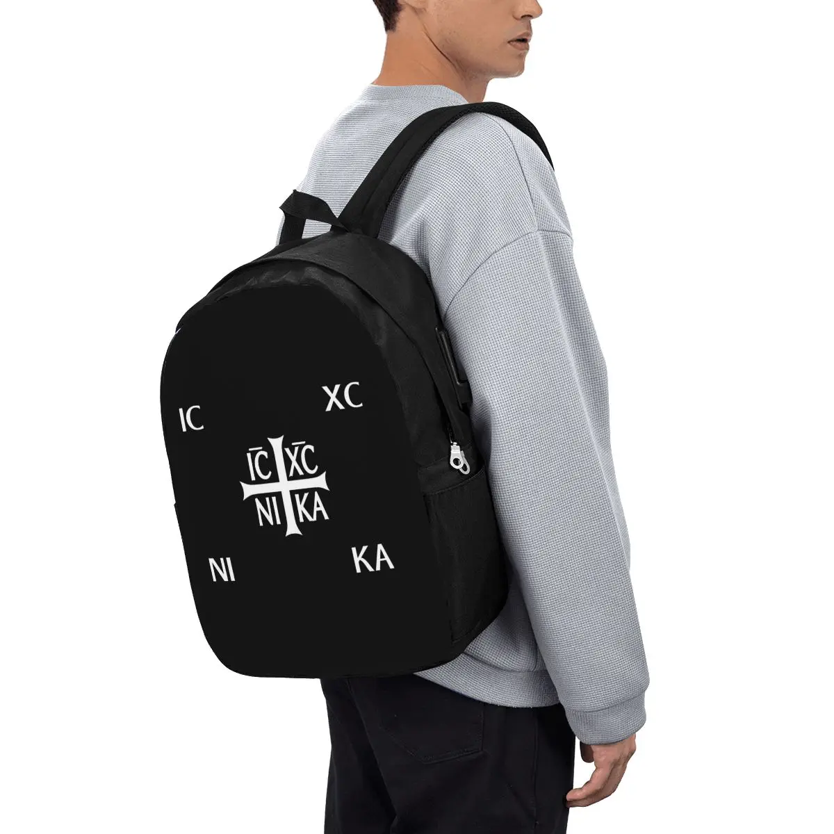IC XC NIKA Cross Christian Orthodox Jesus Chris Backpack Travel Notebook Bag Computer College Student School Bag Laptop
IC XC NIKA Cross Christian Orthodox Jesus Chris Backpack Travel Notebook Bag Computer College Student School Bag Laptop