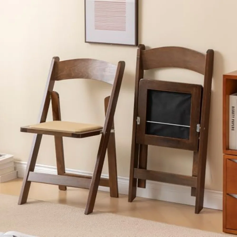 Wooden Folding Chair with Soft Cushion Simple and Stylish Comfortable and Durable Suitable for Weddings banquets and Events
Wooden Folding Chair with Soft Cushion Simple and Stylish Comfortable and Durable Suitable for Weddings banquets and Events