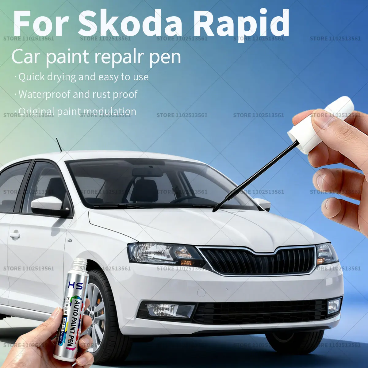 Car Paint Repair Pen Touch Up Scratch Remover DIY Auto Accessories For Skoda Rapid Gold 123 Black White Gray LD7R Green LP7R
Car Paint Repair Pen Touch Up Scratch Remover DIY Auto Accessories For Skoda Rapid Gold 123 Black White Gray LD7R Green LP7R