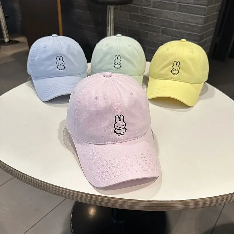 New Kawaii Miffy Fashionable Baseball Cap Cute Rabbit Embroidered Pure Cotton Soft Top Curved Brim Hat Girl's Gift
New Kawaii Miffy Fashionable Baseball Cap Cute Rabbit Embroidered Pure Cotton Soft Top Curved Brim Hat Girl's Gift