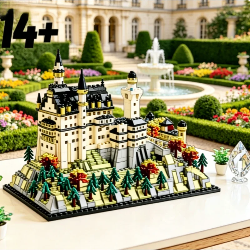 In Stock European Castle Forest Landscape Toy Diy Neuschwanstein Castle Architectural Model Building Blocks Brick Christmas Gift
In Stock European Castle Forest Landscape Toy Diy Neuschwanstein Castle Architectural Model Building Blocks Brick Christmas Gift