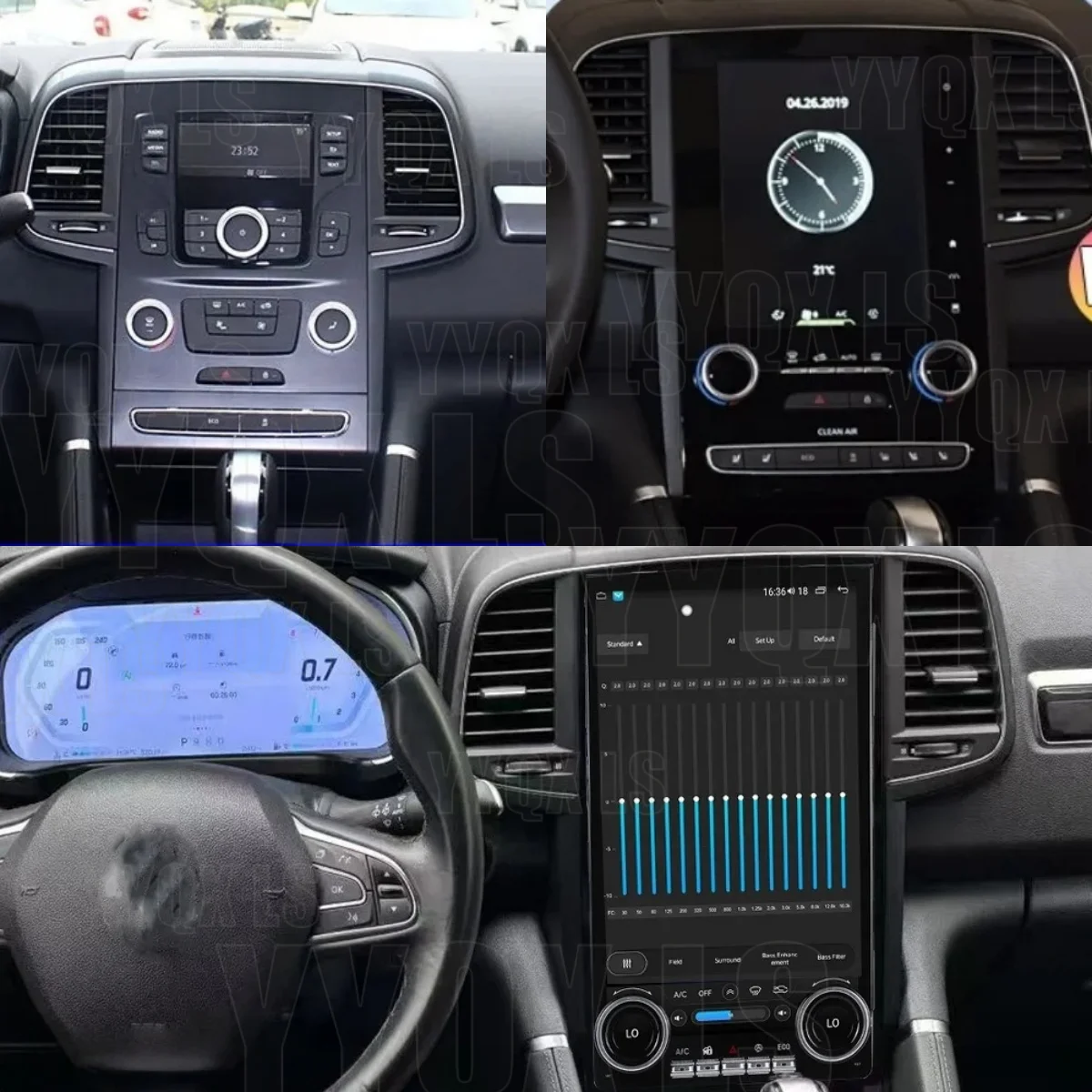 14.5" Car Radio For Renault Koleos Megane 4 Samsung SM6 Talisman 2016-2021 Android Multimedia Video Player Wireless Carplay 4G
14.5" Car Radio For Renault Koleos Megane 4 Samsung SM6 Talisman 2016-2021 Android Multimedia Video Player Wireless Carplay 4G