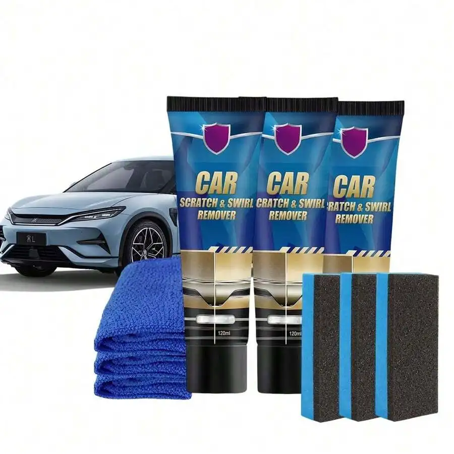 Car Scratch & Swirl Remover Polish Kit With Microfiber Cloth And Sponge Applicators
Car Scratch & Swirl Remover Polish Kit With Microfiber Cloth And Sponge Applicators