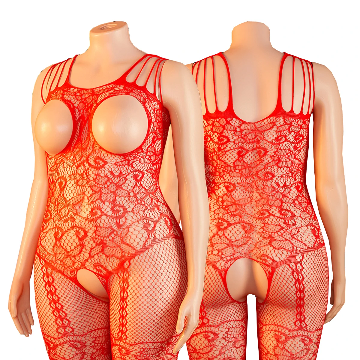 Women Plus Size Halter Fishnet Halter Bodysuit Open Crotch Chest Cutout Sexy Erotic Teddy Erotic Lingerie
Women Plus Size Halter Fishnet Halter Bodysuit Open Crotch Chest Cutout Sexy Erotic Teddy Erotic Lingerie