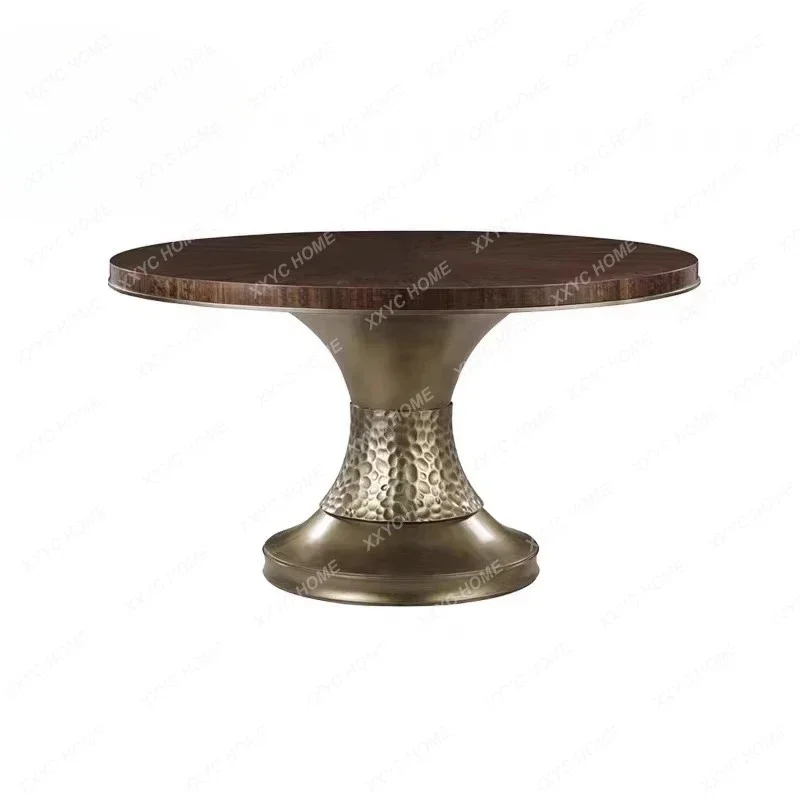 A Light luxury solid wood dining table Home living room Simple round dining table
A Light luxury solid wood dining table Home living room Simple round dining table