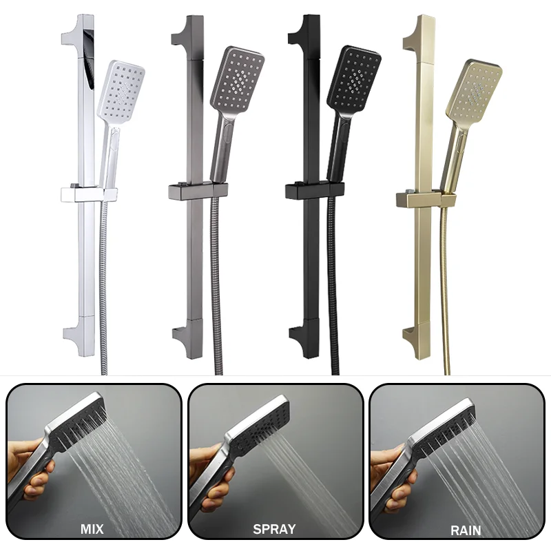 Adjustable Shower Sliding Rod High Quality Extendable Shower Bar Riser with Holder Lifting Slide for Bathroom Accessories
Adjustable Shower Sliding Rod High Quality Extendable Shower Bar Riser with Holder Lifting Slide for Bathroom Accessories