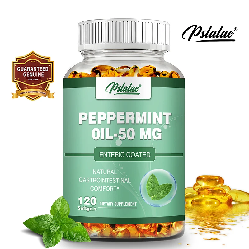 Peppermint Oil 50 Mg - Stomach Health Support, Relieves Abdominal Discomfort, Bloating and Gas, and Improves Digestion
Peppermint Oil 50 Mg - Stomach Health Support, Relieves Abdominal Discomfort, Bloating and Gas, and Improves Digestion