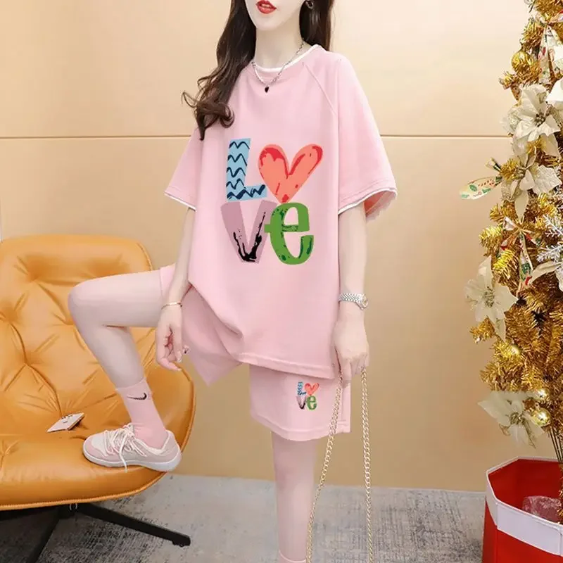 Women's Fashion Short-sleeved Suit 2025 Summer New Printed Top and Shorts 2 Two piece Sets Outside Large-size Pajamas Loungewear
Women's Fashion Short-sleeved Suit 2025 Summer New Printed Top and Shorts 2 Two piece Sets Outside Large-size Pajamas Loungewear
