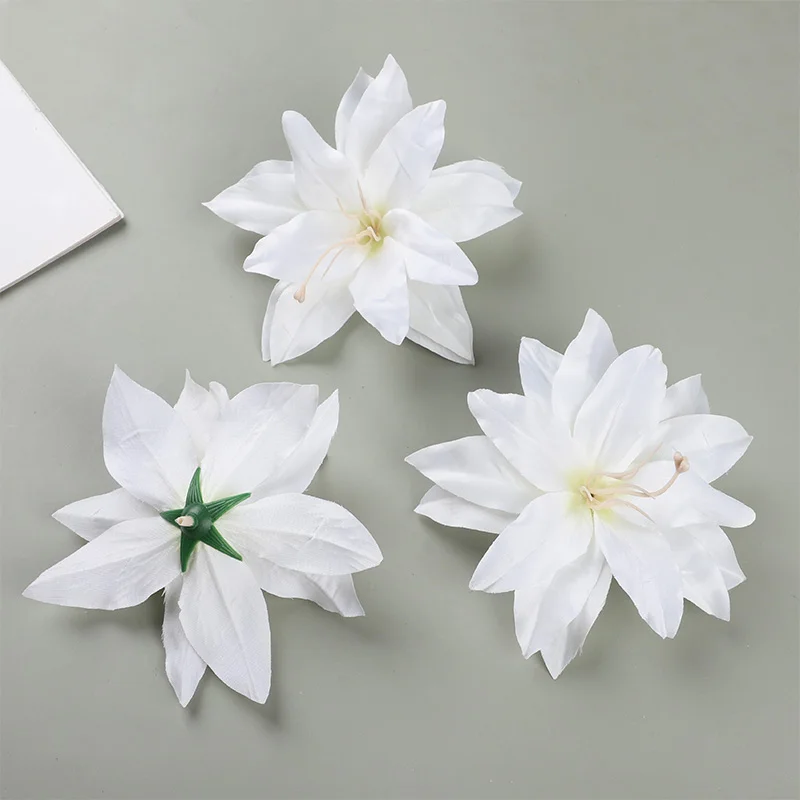 Multi-Petal White Artificial Silk Lily Flower Heads with Stamen Faux Floral Blooms DIY Craft Wedding Bouquet Party Home Decor
Multi-Petal White Artificial Silk Lily Flower Heads with Stamen Faux Floral Blooms DIY Craft Wedding Bouquet Party Home Decor