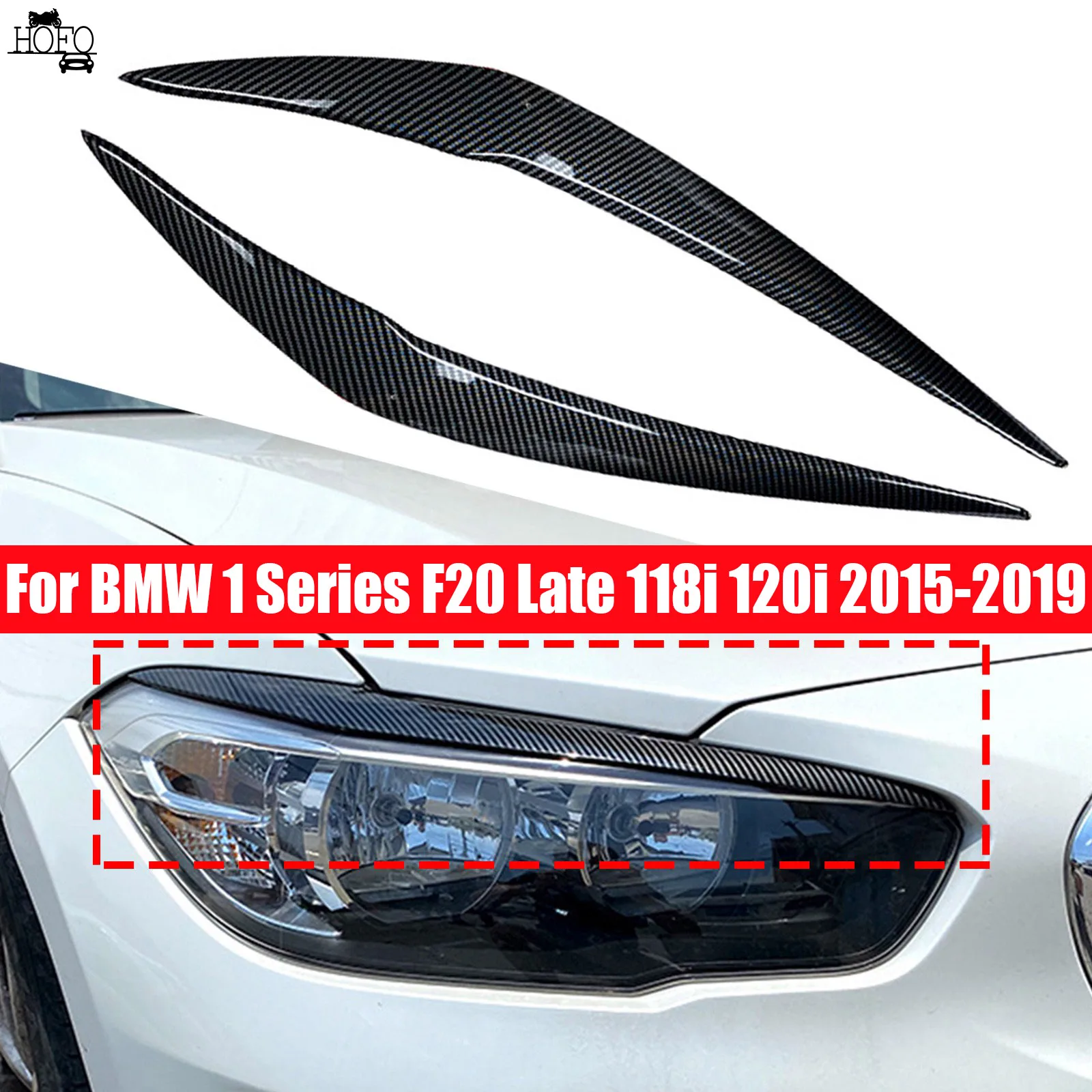 Car Front Headlight Eyebrow Eyelid Cover Trim Parts For BMW 1 Series F20 Late 118i 120i 2015-2019 2016 2017 2018
Car Front Headlight Eyebrow Eyelid Cover Trim Parts For BMW 1 Series F20 Late 118i 120i 2015-2019 2016 2017 2018
