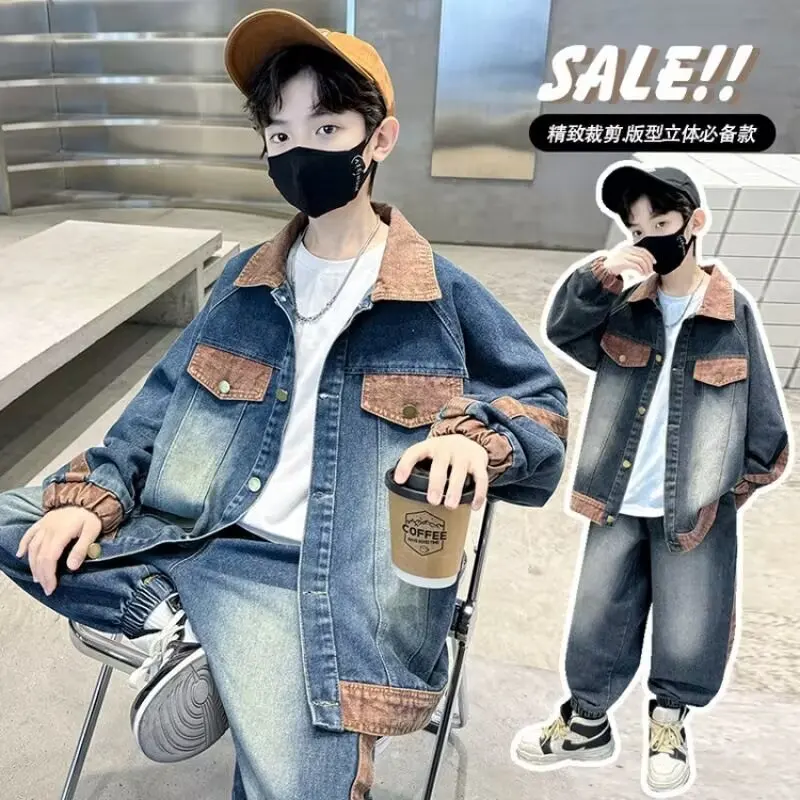Autumn Toddler Boys 2PCS Outfit Set - Denim Top with Long Sleeve Coat Loose Fit Jeans Perfect Baby Boys Clothing Suit for Kids
Autumn Toddler Boys 2PCS Outfit Set - Denim Top with Long Sleeve Coat Loose Fit Jeans Perfect Baby Boys Clothing Suit for Kids