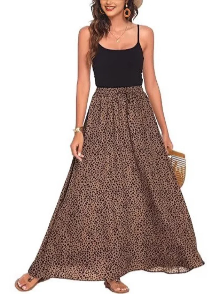 New in Spring Summer Women Flowy Long Skirts Beach Pleated Elastic High Waisted Casual Maxi Skirts Leisure Women's Half Skirt
New in Spring Summer Women Flowy Long Skirts Beach Pleated Elastic High Waisted Casual Maxi Skirts Leisure Women's Half Skirt