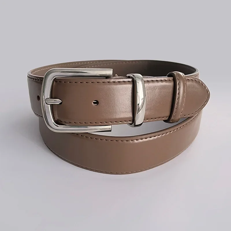 Luxury Genuine Leather Women's Black Belt Cowhide Versatile Simple Casual Pants Jeans Decorative Needle Buckle BeltWidth 3.3CM
Luxury Genuine Leather Women's Black Belt Cowhide Versatile Simple Casual Pants Jeans Decorative Needle Buckle BeltWidth 3.3CM