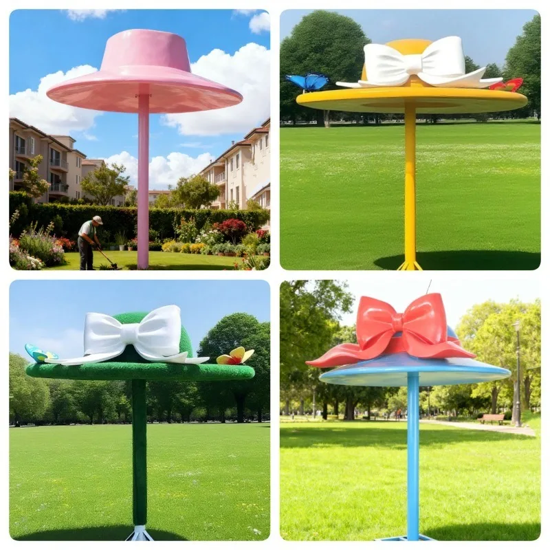 Giant simulated straw hat fiberglass sculpture outdoor shading pavilion garden scenic spot beautiful decoration ornament
Giant simulated straw hat fiberglass sculpture outdoor shading pavilion garden scenic spot beautiful decoration ornament