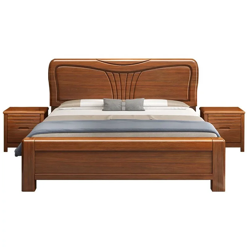 Chinese style, walnut bed, bedroom, solid wood, double bed, modern, minimalist
Chinese style, walnut bed, bedroom, solid wood, double bed, modern, minimalist