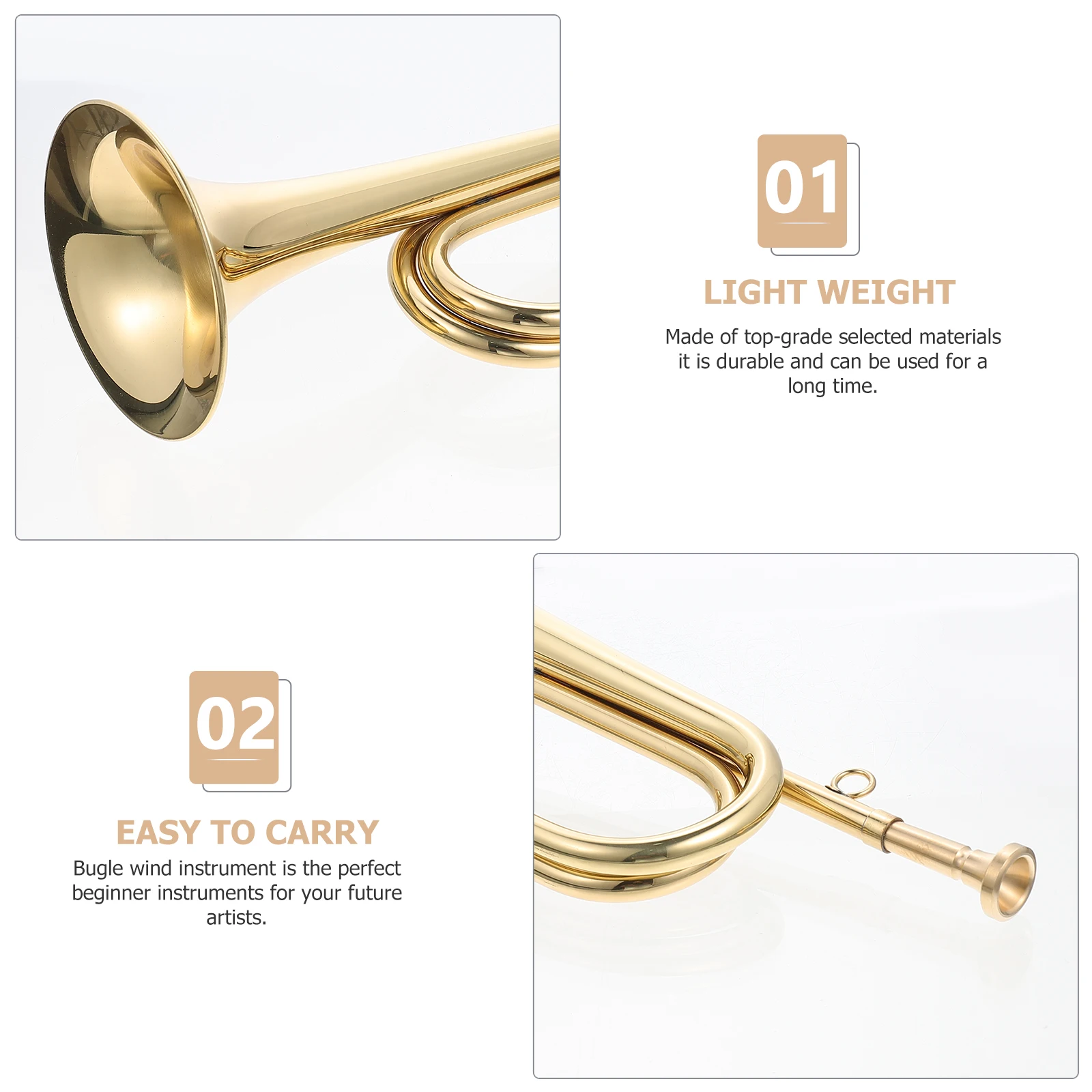 1pcs Copper Trumpet Bugle Retro Beginner Child Morning Call School Band Military Orchestra Durable
1pcs Copper Trumpet Bugle Retro Beginner Child Morning Call School Band Military Orchestra Durable
