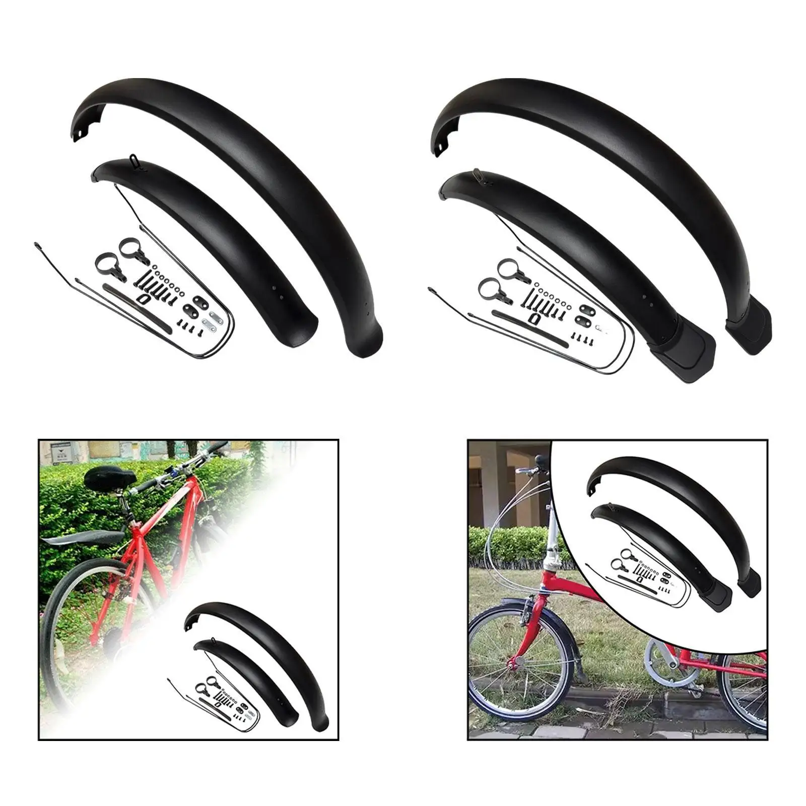 Bike Mudguard 26" Easy Installation Lightweight Sturdy Mudflap Mud Guard Front and Rear Set Components Parts Replacement Repair
Bike Mudguard 26" Easy Installation Lightweight Sturdy Mudflap Mud Guard Front and Rear Set Components Parts Replacement Repair