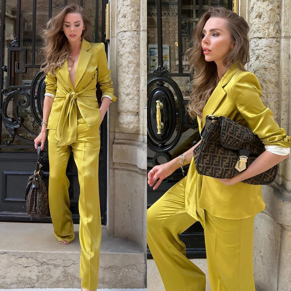 Slim Fit Women Suits Office Sets Sexy Deep V Neck 2 Pieces Blazer+Pants With Belt Fashion Elegant Formal Party Prom Custom Made
Slim Fit Women Suits Office Sets Sexy Deep V Neck 2 Pieces Blazer+Pants With Belt Fashion Elegant Formal Party Prom Custom Made