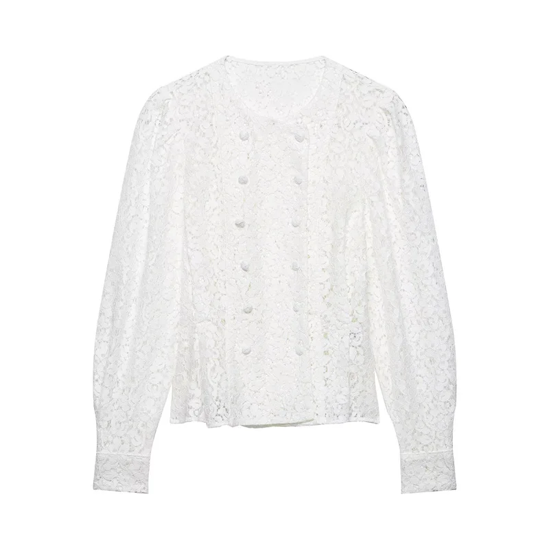 Summer Women's Lace Shirt Casual Jacket Top 2026 New Fashion Long Sleeved Single Breasted Blouses Top Elegant Women's Jacket
Summer Women's Lace Shirt Casual Jacket Top 2026 New Fashion Long Sleeved Single Breasted Blouses Top Elegant Women's Jacket