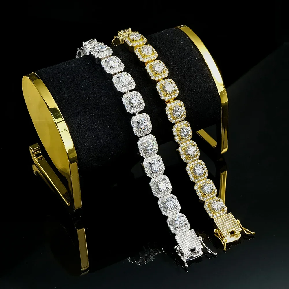 Fine jewelry hiphop moissanite gemstone pass moissanite diamond tester sterling silver plated bracelet
Fine jewelry hiphop moissanite gemstone pass moissanite diamond tester sterling silver plated bracelet