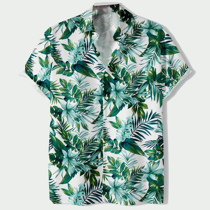 Men's Hawaiian Botanical Print Casual Comfort Short Sleeve Button Down Shirt
Men's Hawaiian Botanical Print Casual Comfort Short Sleeve Button Down Shirt