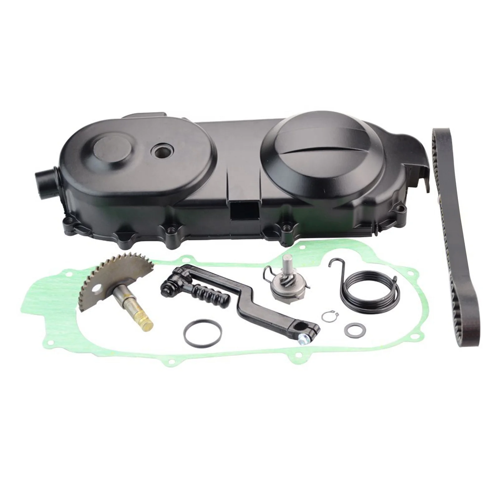 GOOFIT Motorcycle Kick Starter Gasket Right Engine Cover Crankcase Starter with 669 Belt Replacement for GY6 50cc-100cc Scooter
GOOFIT Motorcycle Kick Starter Gasket Right Engine Cover Crankcase Starter with 669 Belt Replacement for GY6 50cc-100cc Scooter