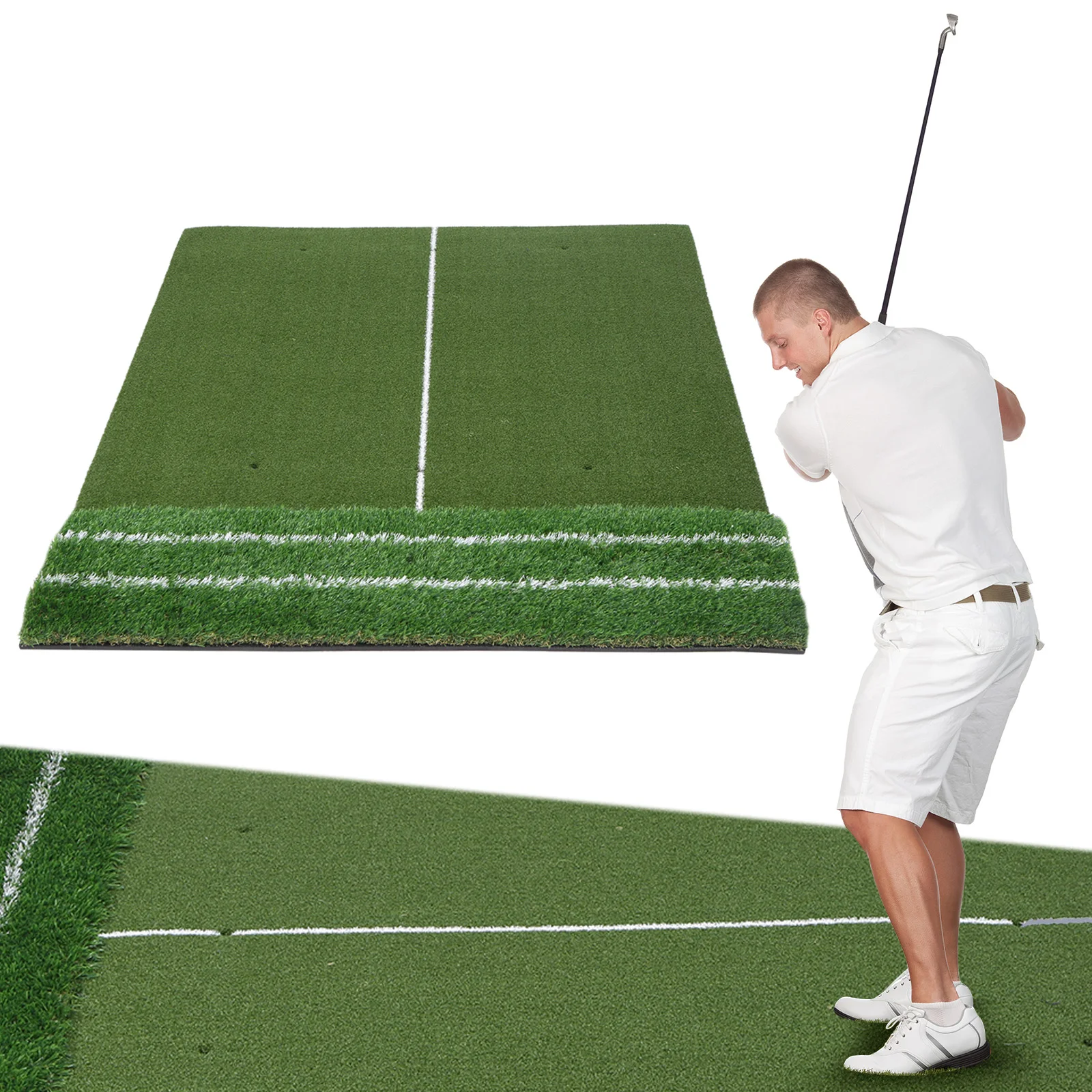 Golf Putting Training Mat Dense Elite Mats with Alignment Aid 1.2x1.5m 11mm Short and 40mm Rough Grass Gifts for Men Women Home
Golf Putting Training Mat Dense Elite Mats with Alignment Aid 1.2x1.5m 11mm Short and 40mm Rough Grass Gifts for Men Women Home