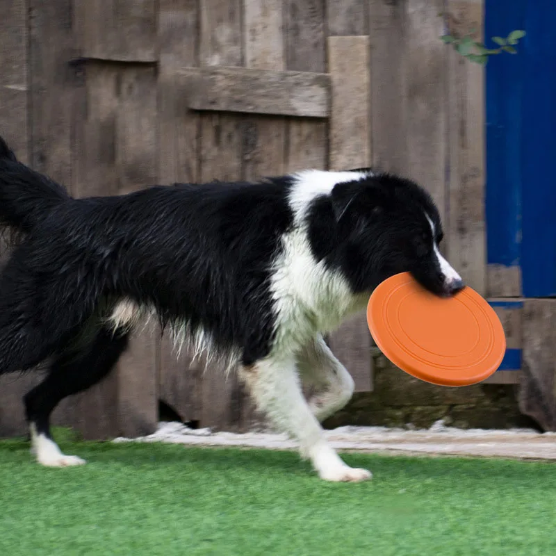Silicone UFO fun dog cat toy dog game chewy puppy training interactive pet supplies. 
Silicone UFO fun dog cat toy dog game chewy puppy training interactive pet supplies.