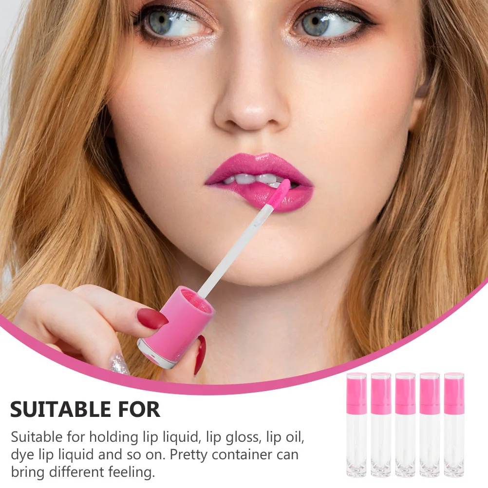 5pcs Empty Lip Gloss Bottles Refillable Plastic Container for Lip Oil Dye Liquid Small Lightweight Tubes DIY for Her
5pcs Empty Lip Gloss Bottles Refillable Plastic Container for Lip Oil Dye Liquid Small Lightweight Tubes DIY for Her