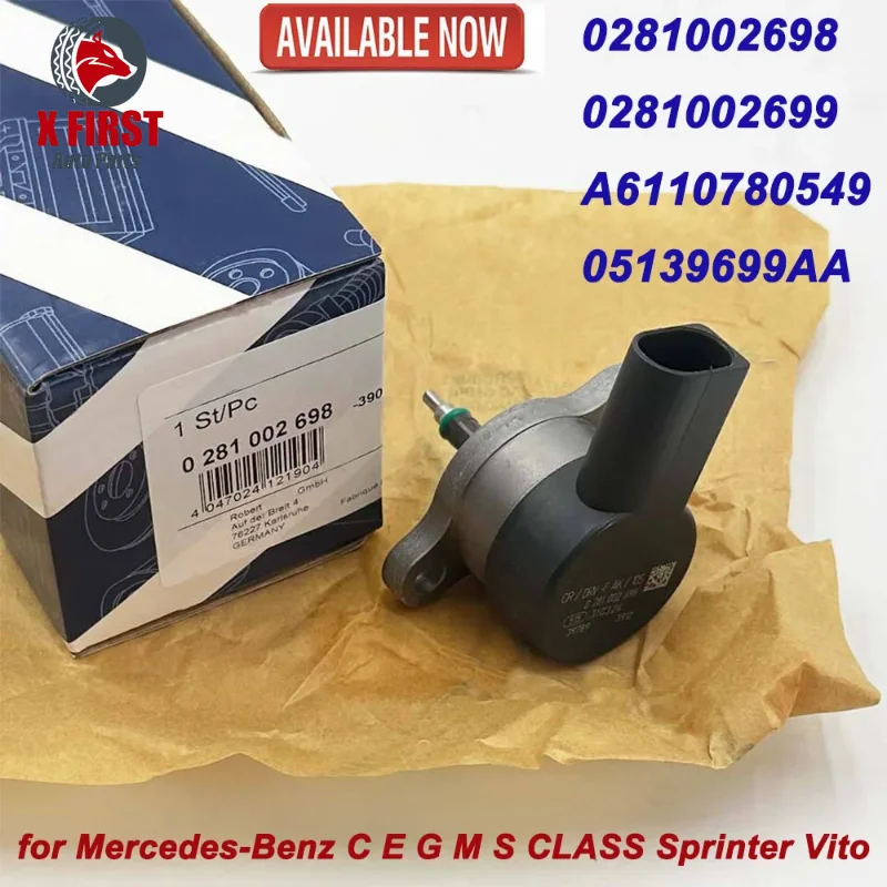 Fuel Rail Pressure Control Valve DRV 0281002698 0281002699 6110780549 A6110780549 For Mercedes-Benzz C E G M-Class Sprinter Vito
Fuel Rail Pressure Control Valve DRV 0281002698 0281002699 6110780549 A6110780549 For Mercedes-Benzz C E G M-Class Sprinter Vito