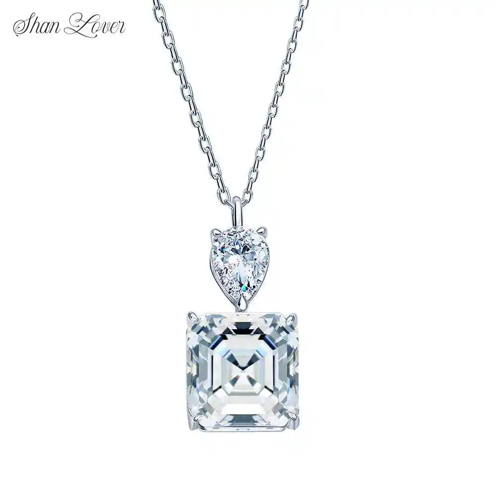 ShanLover Brand 5CT Square Moissanite Diamond Necklace for Women CMA Certificate 925 Sterling Silver Pendant Jewelry
ShanLover Brand 5CT Square Moissanite Diamond Necklace for Women CMA Certificate 925 Sterling Silver Pendant Jewelry