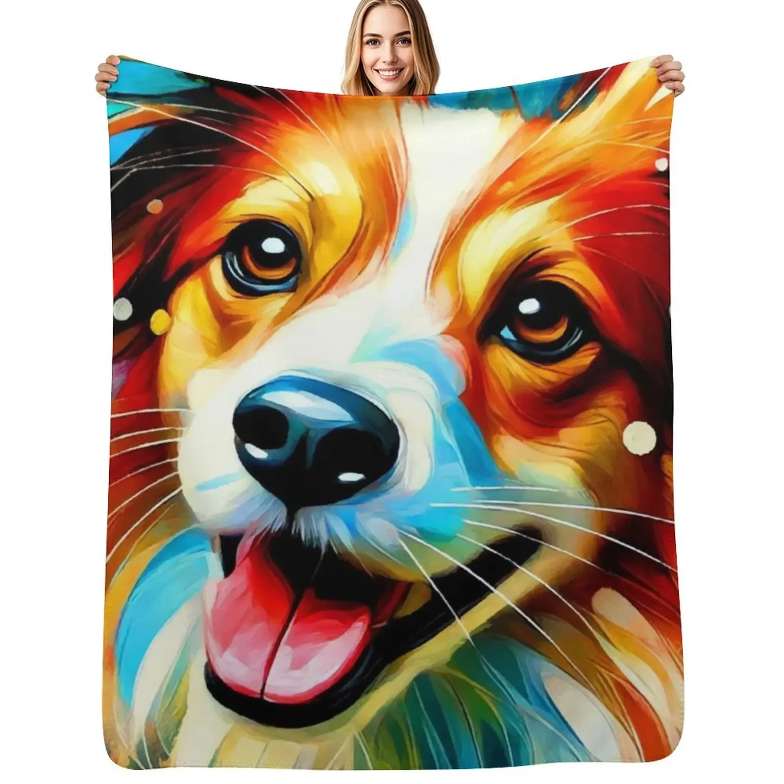 Vibrant Kooikerhondje Art Throw Blanket Spring Fall Cozy Throw Blanket for Couch
Vibrant Kooikerhondje Art Throw Blanket Spring Fall Cozy Throw Blanket for Couch