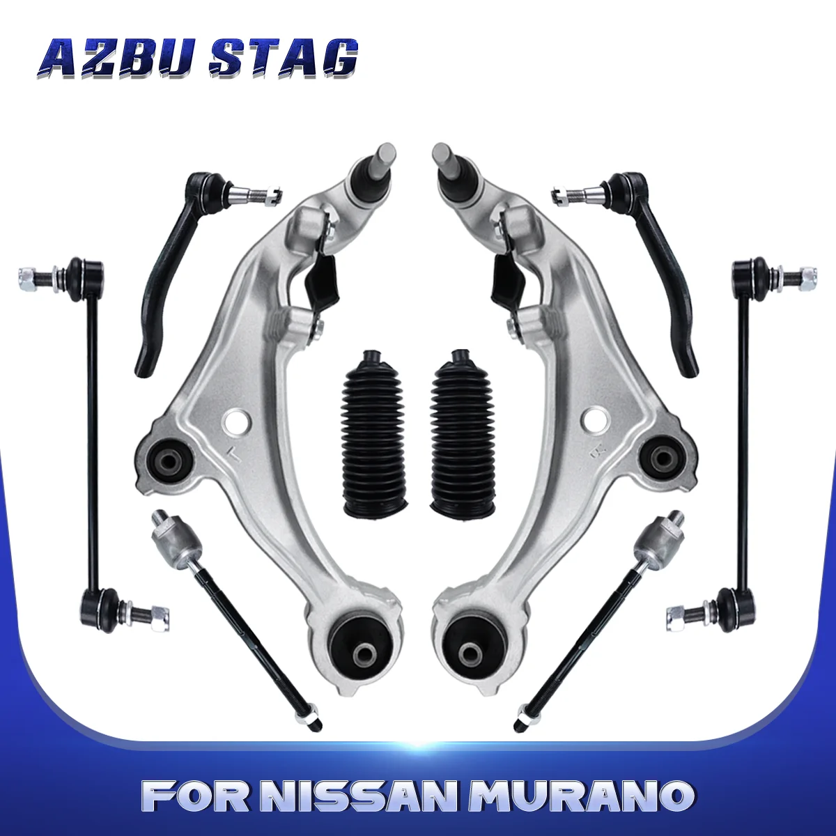 AzbuStag 10Pcs Front Lower Control Arm Sway Bar Link Tie Rod Boot for NISSAN MURANO 2009 2010 2011 2012 2013 2014 54618JA000
AzbuStag 10Pcs Front Lower Control Arm Sway Bar Link Tie Rod Boot for NISSAN MURANO 2009 2010 2011 2012 2013 2014 54618JA000