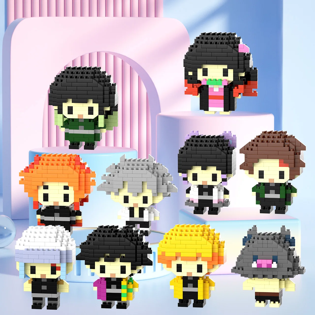 Tanjirou Nezuko Zenitsu Building Blocks Animal Model Demon Slayer Small Particles Assembled DIY Puzzle children's birthday gifts
Tanjirou Nezuko Zenitsu Building Blocks Animal Model Demon Slayer Small Particles Assembled DIY Puzzle children's birthday gifts