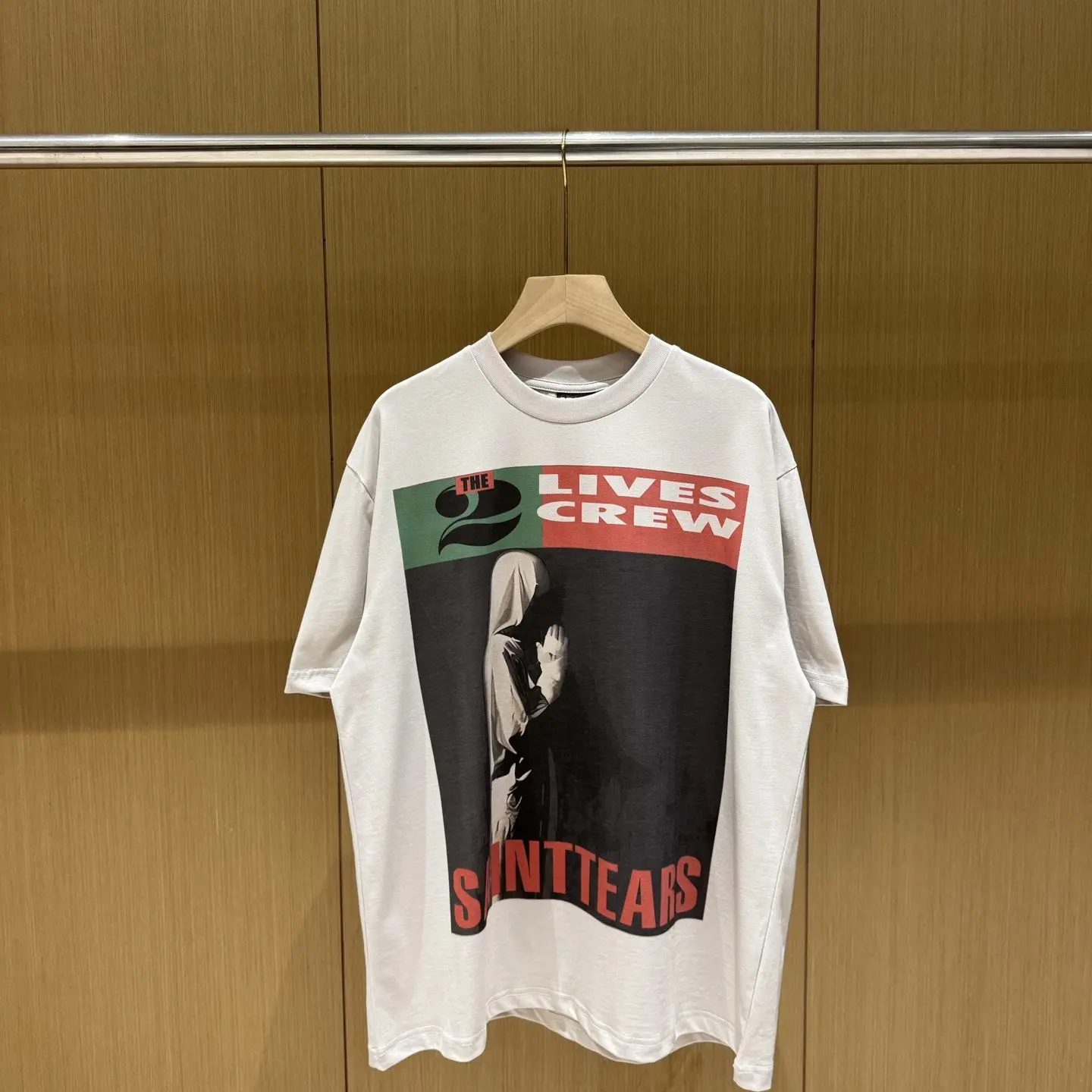 SAINT MICHAE Band Print Short Sleeve American Casual Summer Loose Cotton Pop T-Shirt
SAINT MICHAE Band Print Short Sleeve American Casual Summer Loose Cotton Pop T-Shirt