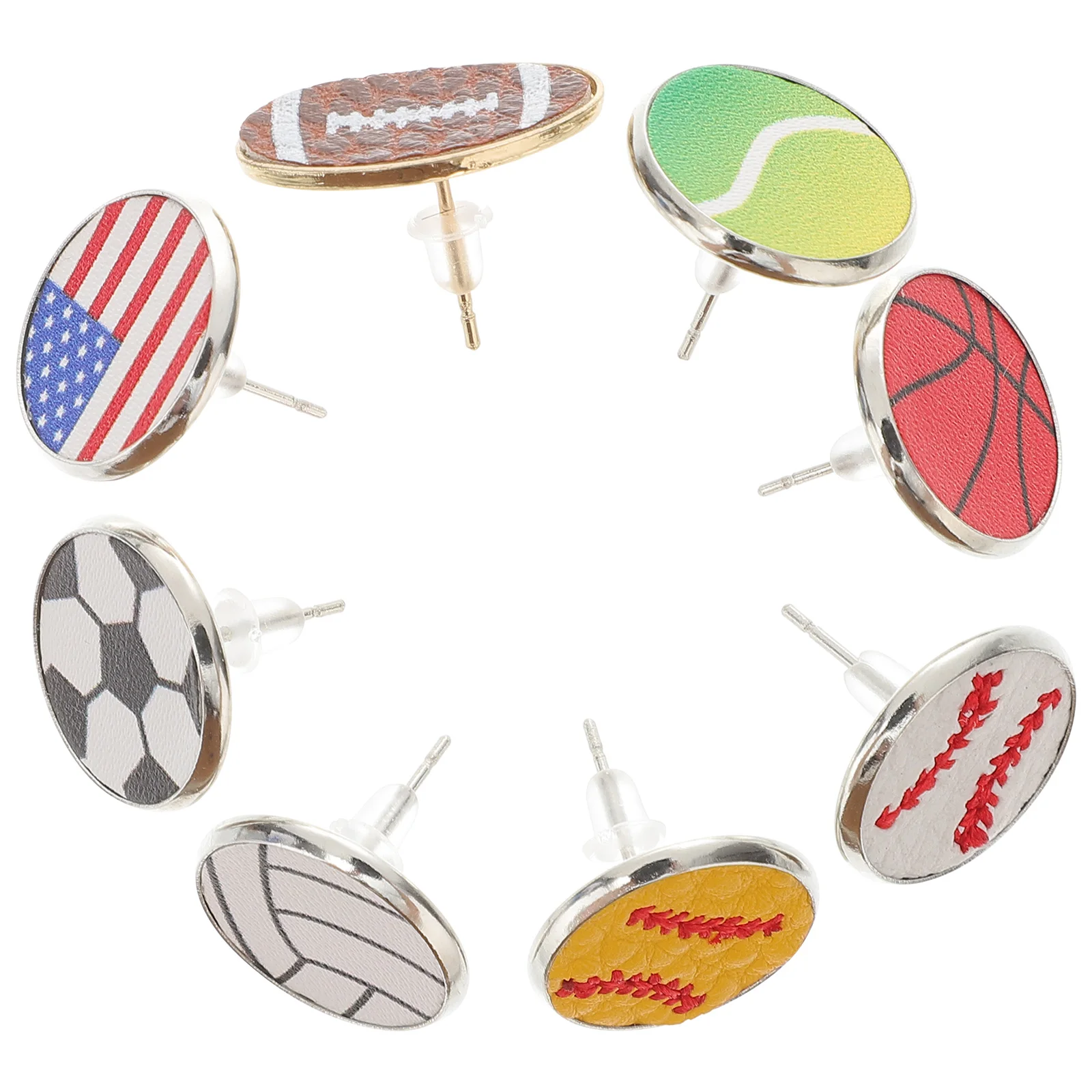 8 Pairs Baseball Football Basketball Women Soccer Stud Sports Earrings Softball Earrings Jewelry Sports Gifts
8 Pairs Baseball Football Basketball Women Soccer Stud Sports Earrings Softball Earrings Jewelry Sports Gifts