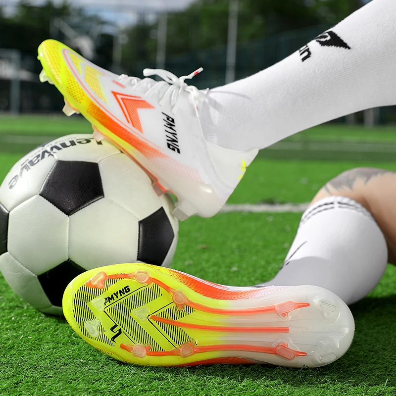 New Summer Football Shoes with Long Spikes, Laces, Shock Absorption, Anti-Twist Features, Available in Multiple Colors, Suitable for Campus Playgrounds and Professional Competitions
New Summer Football Shoes with Long Spikes, Laces, Shock Absorption, Anti-Twist Features, Available in Multiple Colors, Suitable for Campus Playgrounds and Professional Competitions