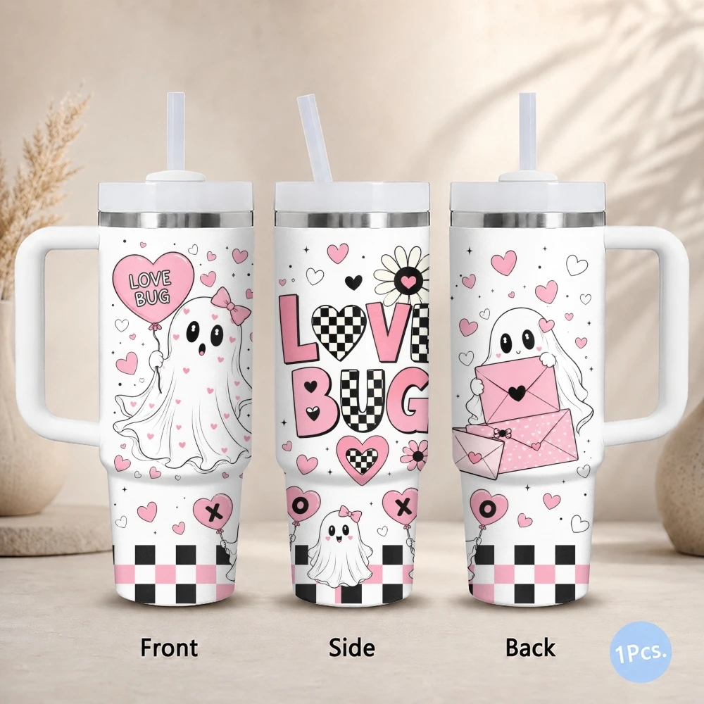 Be My Boo Cute Ghost Vacuum Flasks 40oz Stainless Steel Insulated Tumbler with Handle Straw Lid Leakproof Travel Mug
Be My Boo Cute Ghost Vacuum Flasks 40oz Stainless Steel Insulated Tumbler with Handle Straw Lid Leakproof Travel Mug