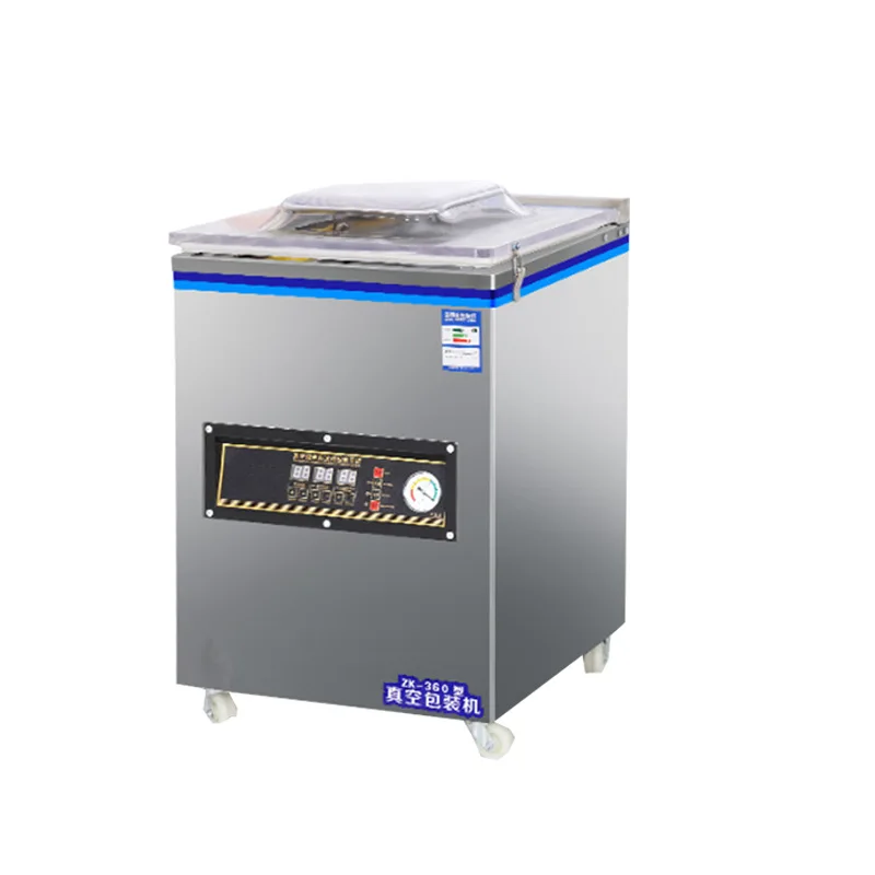 ZK-360 vertical vacuum packaging machine, automatic vacuum pumping machine, packaging machine dry and wet sealing machine
ZK-360 vertical vacuum packaging machine, automatic vacuum pumping machine, packaging machine dry and wet sealing machine