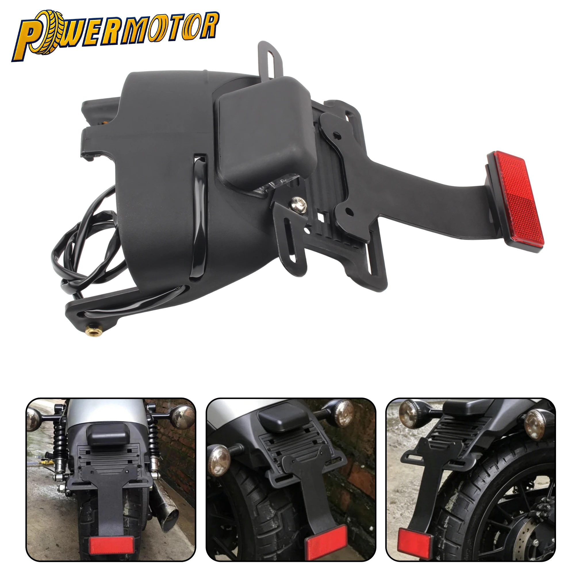 Motorcycle License Plate Relocation Bracket Rear Fender LED Tail Light Mount For Harley XL883 1200 Iron 883 1200 Forty Eight X48
Motorcycle License Plate Relocation Bracket Rear Fender LED Tail Light Mount For Harley XL883 1200 Iron 883 1200 Forty Eight X48