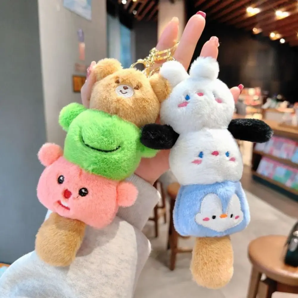 Cartoon Cute Stacking Small Animal Keychain Stuffed Toys Rabbit Frog Bear Plush Dolls Pendant Creative Trinket Car Key Ring
Cartoon Cute Stacking Small Animal Keychain Stuffed Toys Rabbit Frog Bear Plush Dolls Pendant Creative Trinket Car Key Ring