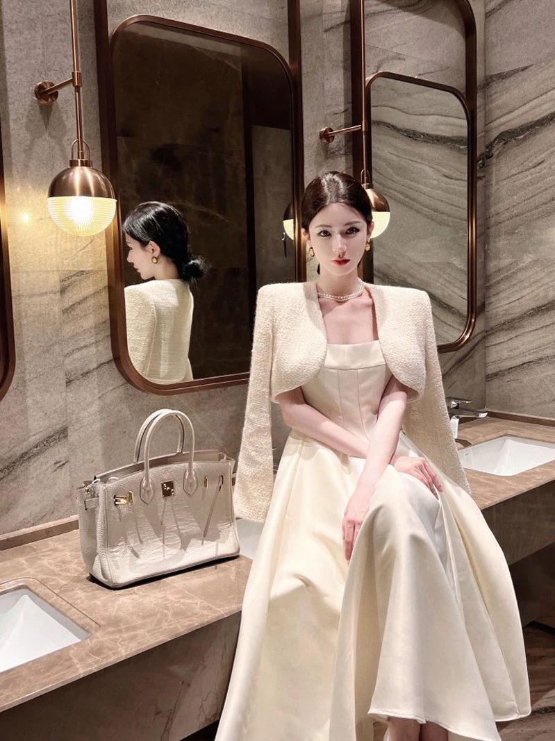 Plus Size Ele Ladylike ort Coat Dr Set plus Size Autumn Long Skirt Korean Sle Commute High Waist A-Line Dr for Banquet
Plus Size Ele Ladylike ort Coat Dr Set plus Size Autumn Long Skirt Korean Sle Commute High Waist A-Line Dr for Banquet