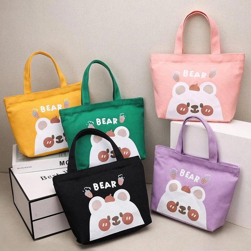 Canvas Handbag Women's Lunchbox Bento Bag Korean Style Class Outing Mommy out with Kids Small Bag Soft Zipper Closure Square ...
Canvas Handbag Women's Lunchbox Bento Bag Korean Style Class Outing Mommy out with Kids Small Bag Soft Zipper Closure Square ...