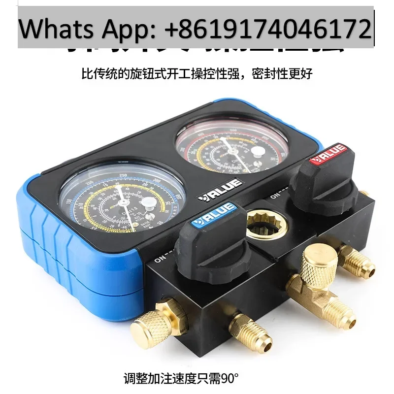 VMG-2-R22-B double gauge valve air conditioner liquid filling /refrigerant gauge valve, liquid filling tube double gauge
VMG-2-R22-B double gauge valve air conditioner liquid filling /refrigerant gauge valve, liquid filling tube double gauge