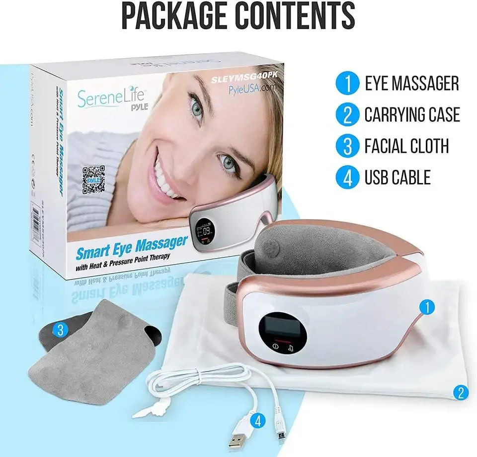 2026 Youmay 4D Heated Smart Air Compression Usb Rechargeable Electric Warm Heating Adjustable Eye Mask Massager
2026 Youmay 4D Heated Smart Air Compression Usb Rechargeable Electric Warm Heating Adjustable Eye Mask Massager