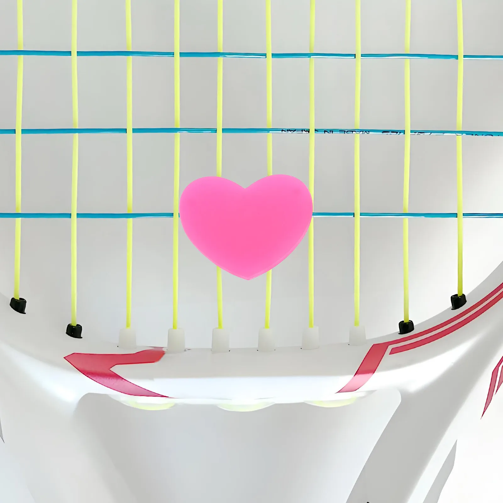 6Pcs Tennis Racket Dampeners Silicone Vibration Absorbers Easy Install Heart Shape Tennis Racquet for Player
6Pcs Tennis Racket Dampeners Silicone Vibration Absorbers Easy Install Heart Shape Tennis Racquet for Player