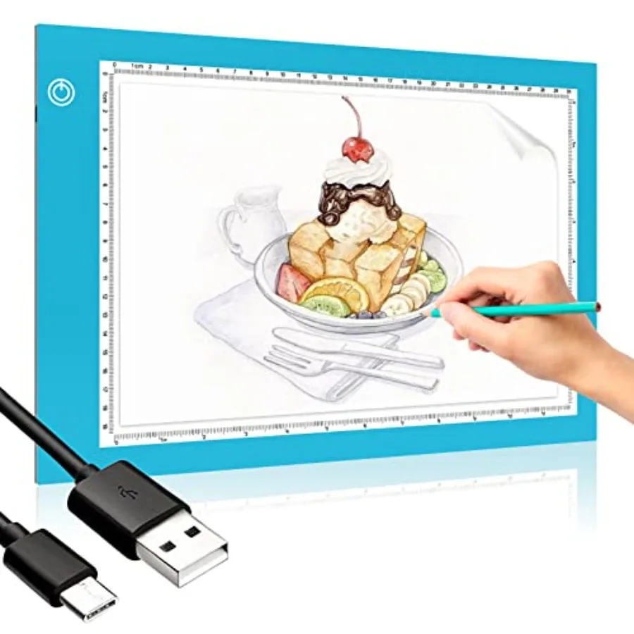 Light Box Drawing Pad, Tracing Board with Type-C Charge Cable and Brightness Adjustable for Artists, AnimationDrawing, Sketchin
Light Box Drawing Pad, Tracing Board with Type-C Charge Cable and Brightness Adjustable for Artists, AnimationDrawing, Sketchin