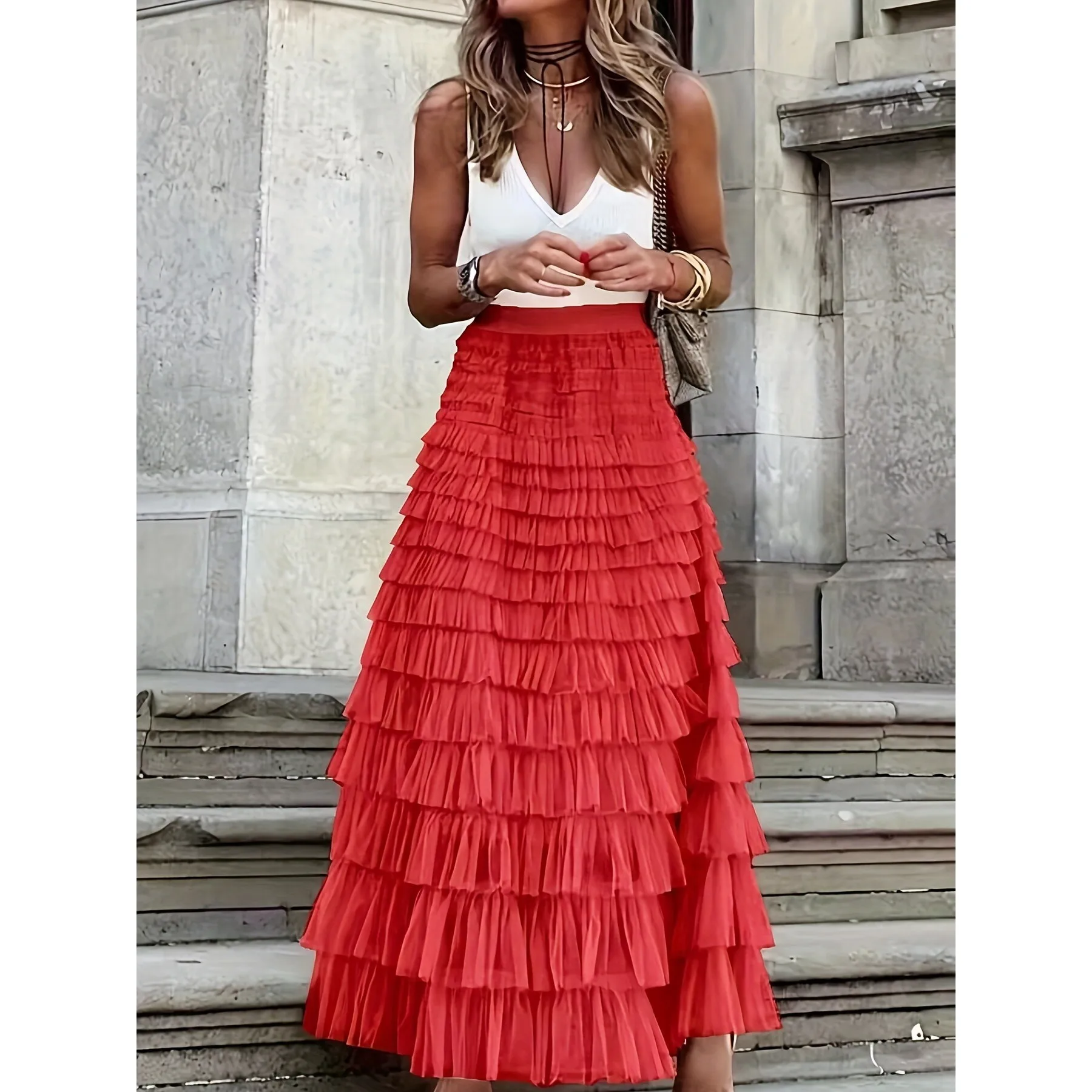 Sheer Tulle Midi Skirt Women's Net Half Skirt Spring 2026 Neutral Other Fabric Other Process Other Design Special Skirt
Sheer Tulle Midi Skirt Women's Net Half Skirt Spring 2026 Neutral Other Fabric Other Process Other Design Special Skirt