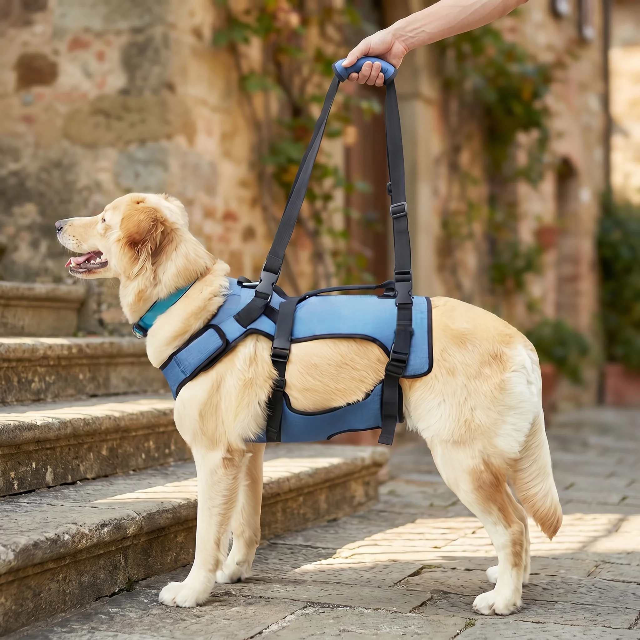 Adjustable Dog Lift Harness Support Sling Breathable Mobility Aid with Handle for Back Legs Assists Walking And Climbing
Adjustable Dog Lift Harness Support Sling Breathable Mobility Aid with Handle for Back Legs Assists Walking And Climbing