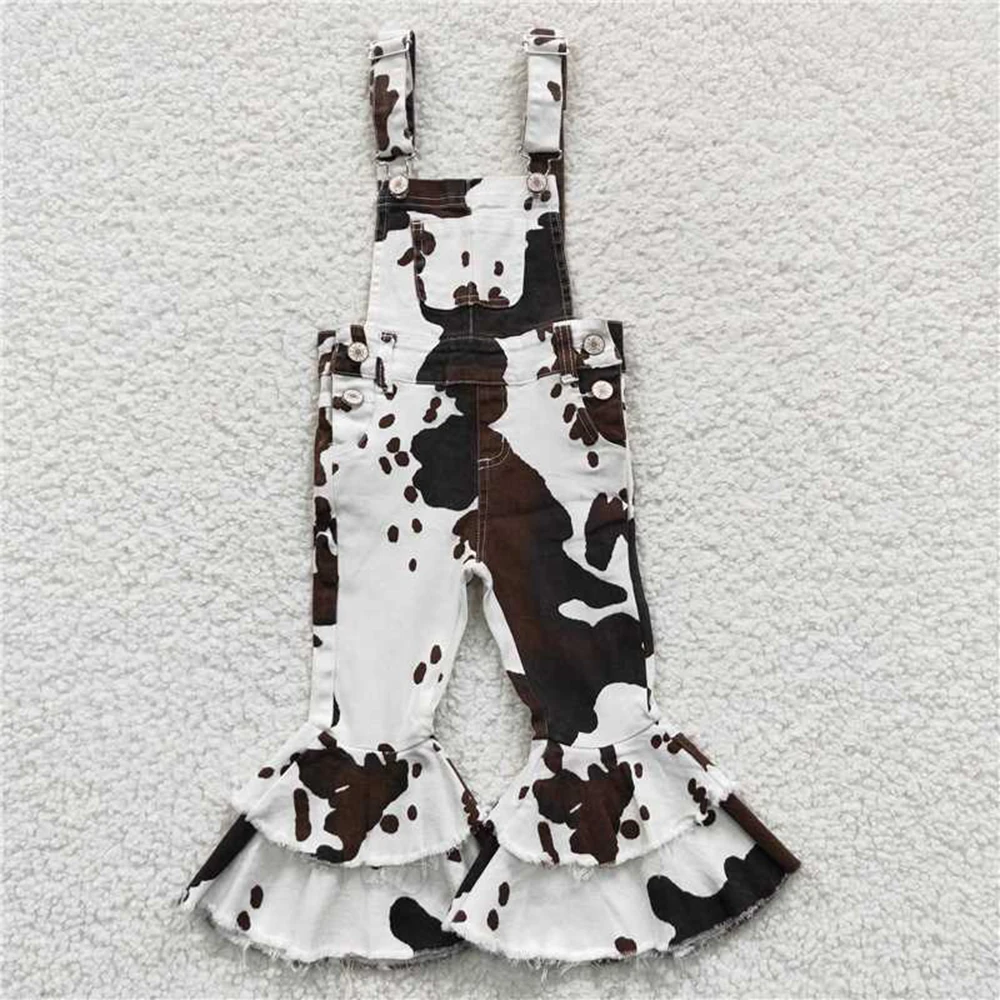 Baby Girls Cowhide Print Bib Bell Overall Jumpsuits Cute Baby Girl Outfit Soft Cotton Romper with Bell Sleeves
Baby Girls Cowhide Print Bib Bell Overall Jumpsuits Cute Baby Girl Outfit Soft Cotton Romper with Bell Sleeves